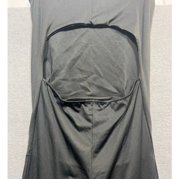 Vintage Paradox Womens Open Back Strapless Black Jumpsuit Size 12 Nylon Blend - Picture 8 of 12